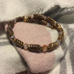 Alex and Ani beaded wrap bracelet.